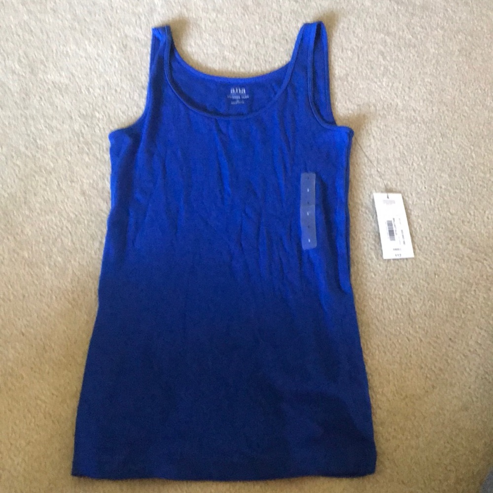 New with tags blue tank.